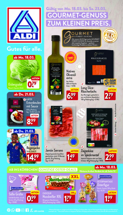 Aldi Nord Prospekt 21.03.2024