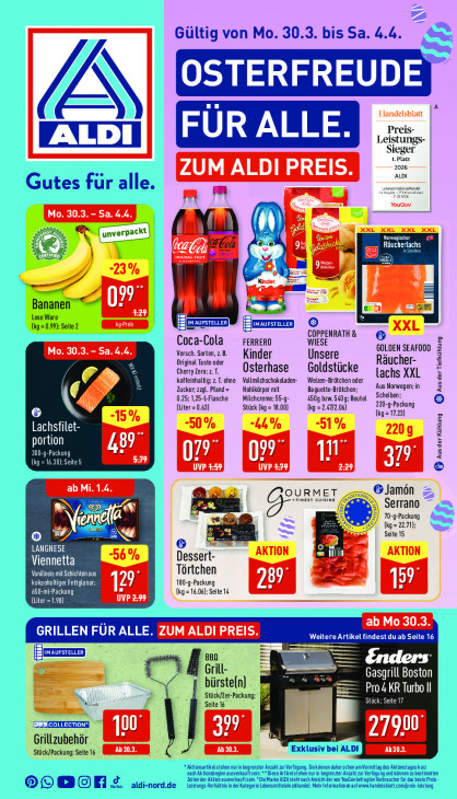 Aldi Nord Prospekt 01.04.2026