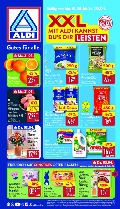 Aldi Nord Prospekt 03.04.2025