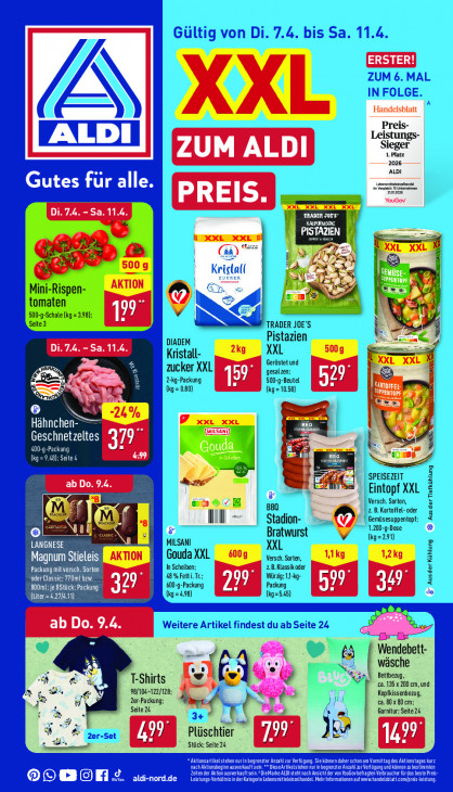 Aldi Nord Prospekt 09.04.2026