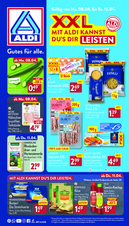 Aldi Nord Prospekt 11.04.2024