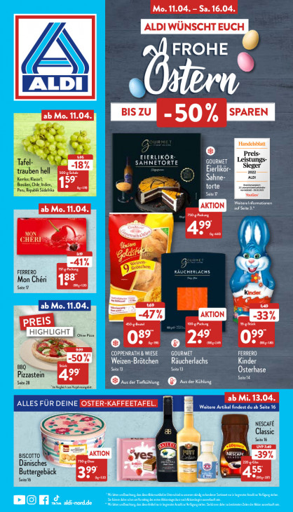 Aldi Nord Prospekt 13.04.2022