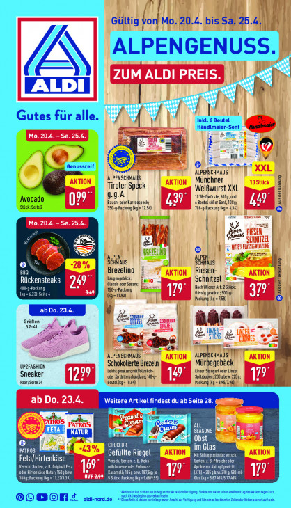 Aldi Nord Prospekt 23.04.2026