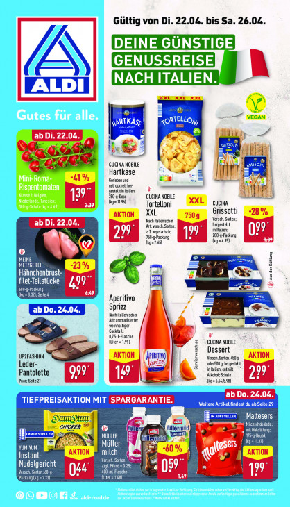 Aldi Nord Prospekt 24.04.2025