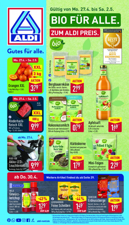 Aldi Nord Prospekt 30.04.2026