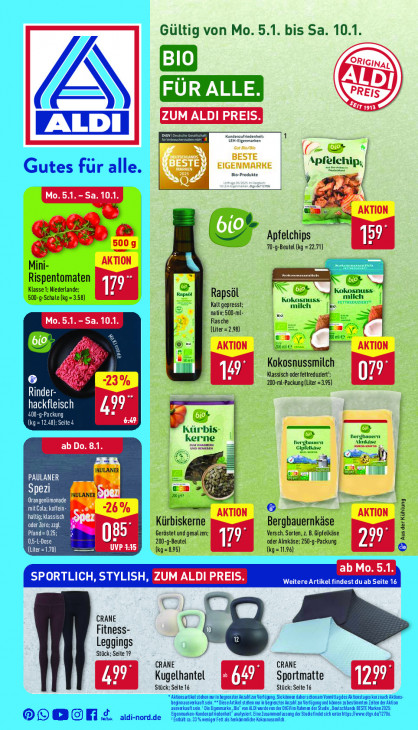Aldi Nord Prospekt 08.01.2026