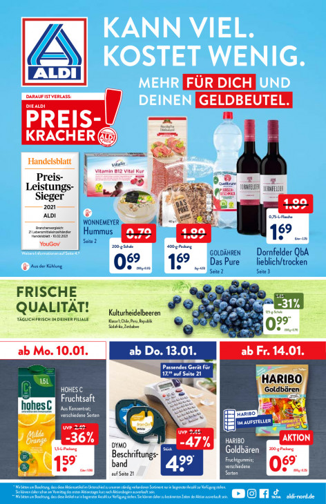 Aldi Nord Prospekt 13.01.2022