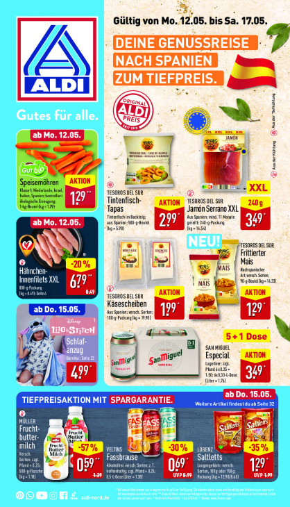 Aldi Nord Prospekt 15.05.2025