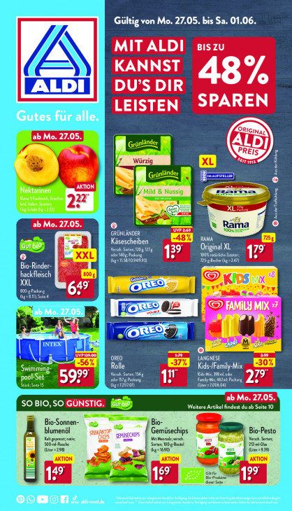 Aldi Nord Prospekt 29.05.2024