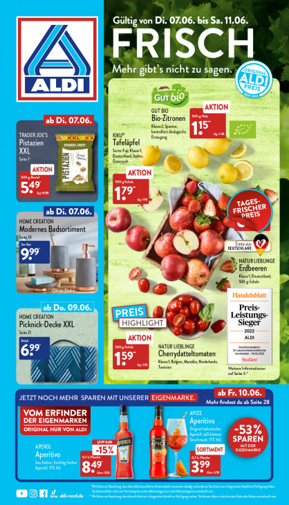 Aldi Nord Prospekt 09.06.2022