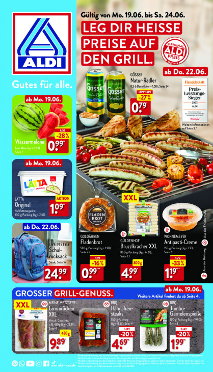 Aldi Nord Prospekt 22.06.2023