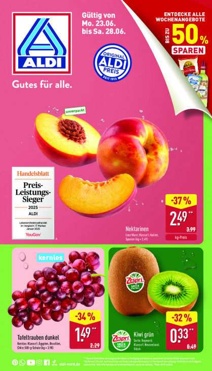 Aldi Nord Prospekt 26.06.2025