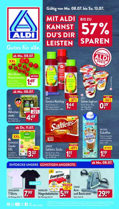 Aldi Nord Prospekt 11.07.2024