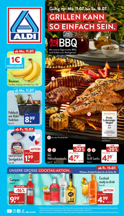 Aldi Nord Prospekt 14.07.2022