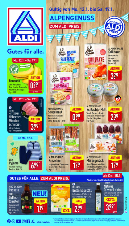 Aldi Nord Prospekt 15.01.2026