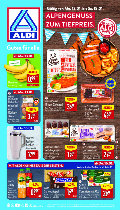 Aldi Nord Prospekt 16.01.2025
