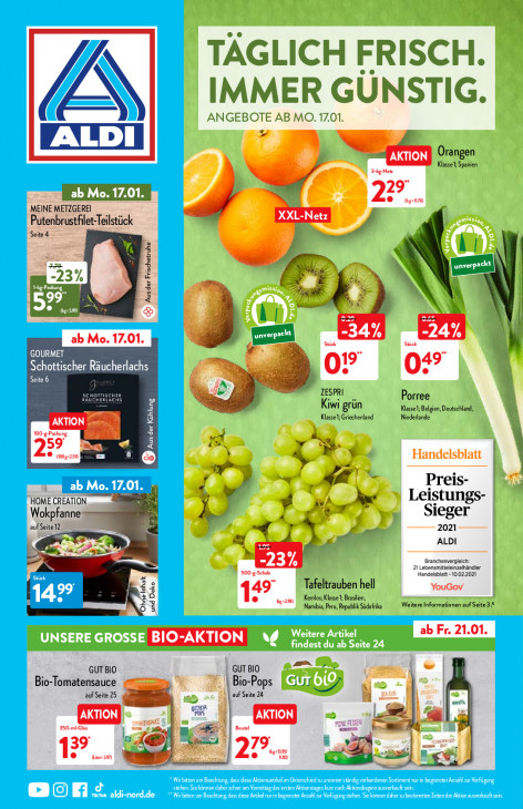 Aldi Nord Prospekt 20.01.2022