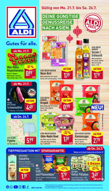 Aldi Nord Prospekt 24.07.2025