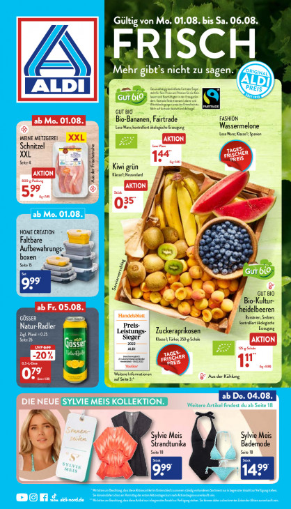 Aldi Nord Prospekt 04.08.2022