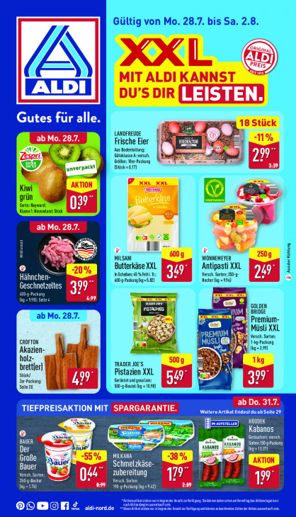 Aldi Nord Prospekt 31.07.2025