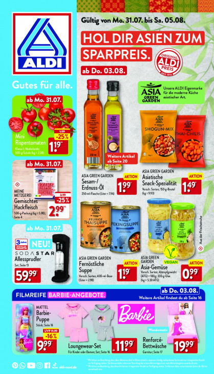 Aldi Nord Prospekt 03.08.2023