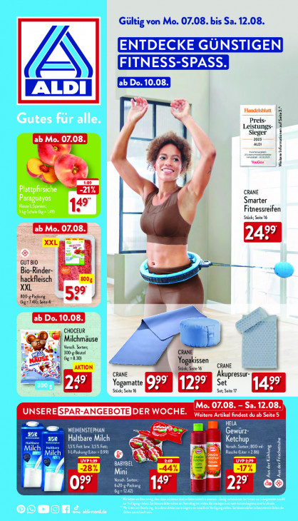 Aldi Nord Prospekt 10.08.2023