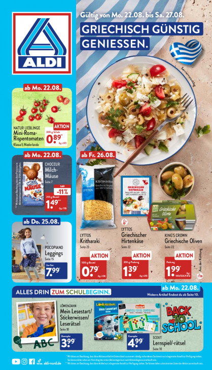 Aldi Nord Prospekt 25.08.2022