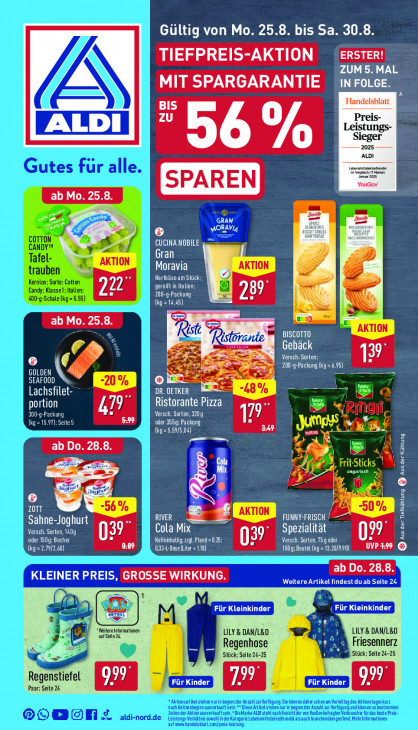 Aldi Nord Prospekt 28.08.2025