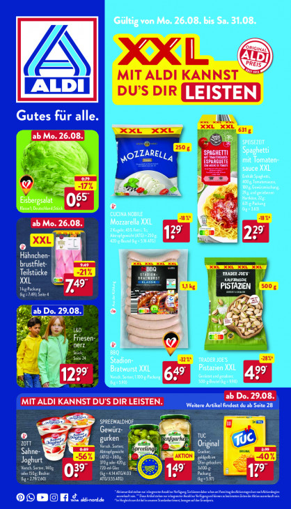 Aldi Nord Prospekt 29.08.2024