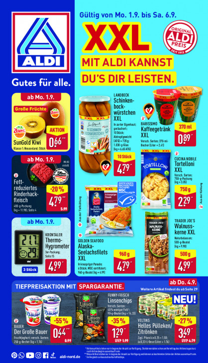 Aldi Nord Prospekt 04.09.2025