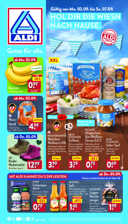 Aldi Nord Prospekt 05.09.2024