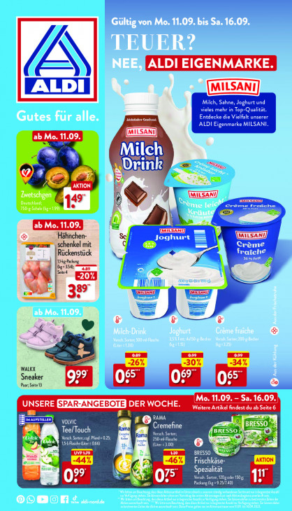 Aldi Nord Prospekt 14.09.2023