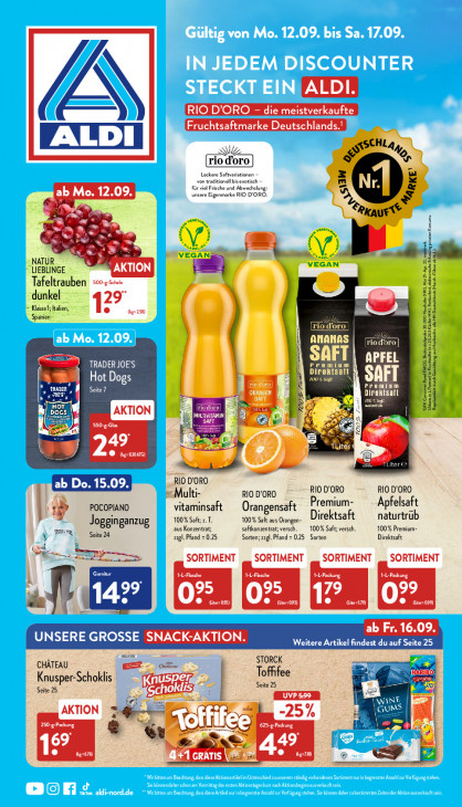 Aldi Nord Prospekt 15.09.2022