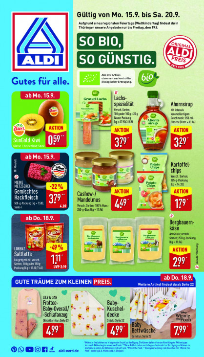 Aldi Nord Prospekt 18.09.2025