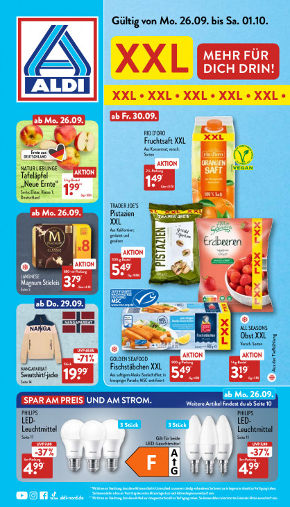 Aldi Nord Prospekt 29.09.2022