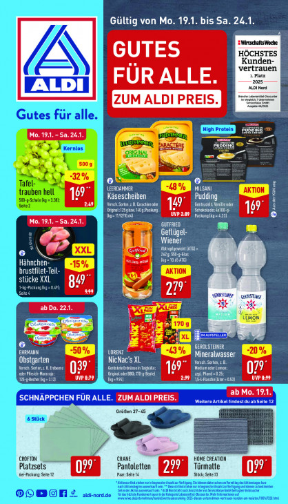 Aldi Nord Prospekt 22.01.2026