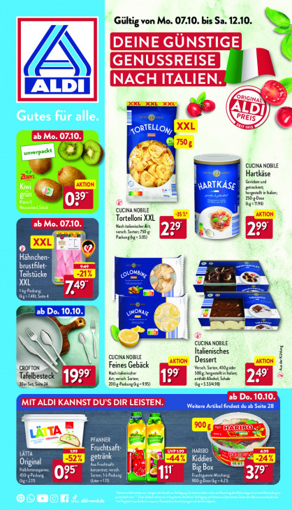 Aldi Nord Prospekt 10.10.2024