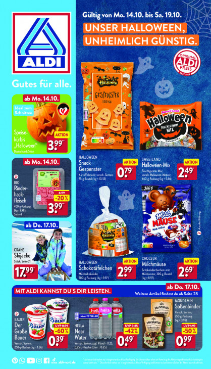 Aldi Nord Prospekt 17.10.2024
