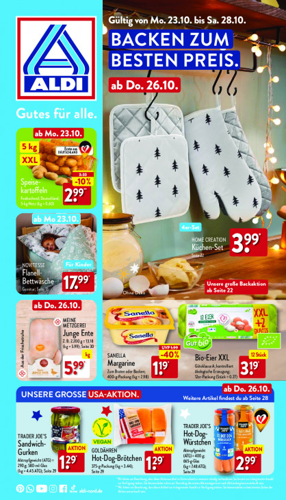 Aldi Nord Prospekt 26.10.2023