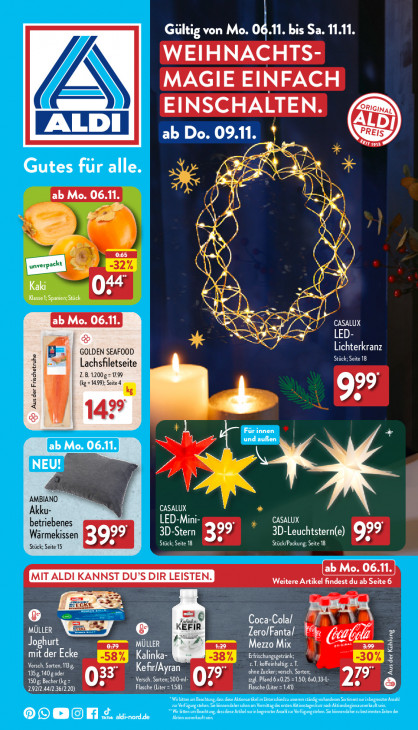 Aldi Nord Prospekt 09.11.2023