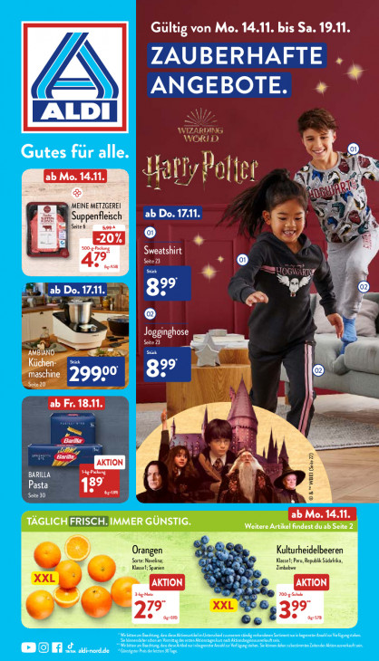 Aldi Nord Prospekt 17.11.2022