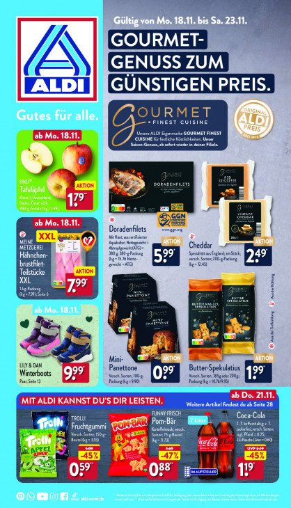 Aldi Nord Prospekt 21.11.2024