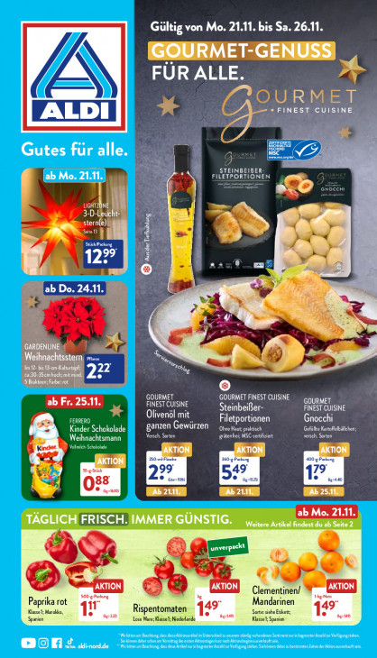 Aldi Nord Prospekt 25.11.2022