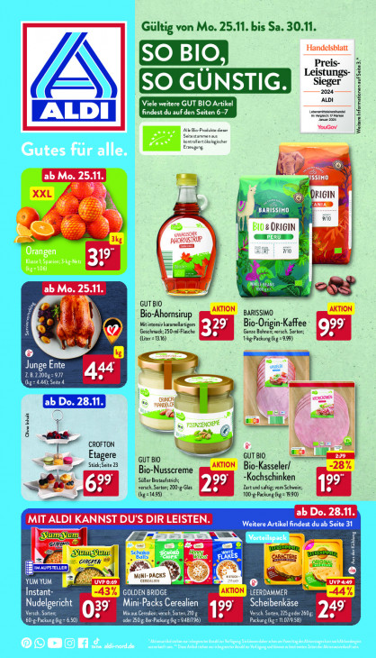 Aldi Nord Prospekt 28.11.2024