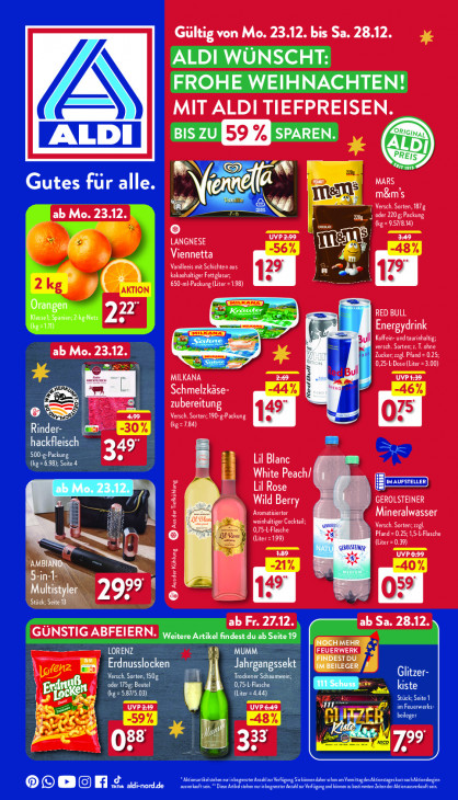 Aldi Nord Prospekt 27.12.2024