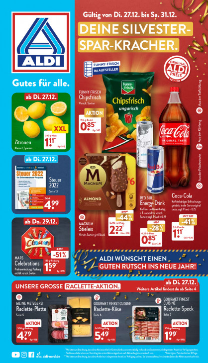Aldi Nord Prospekt 27.12.2022