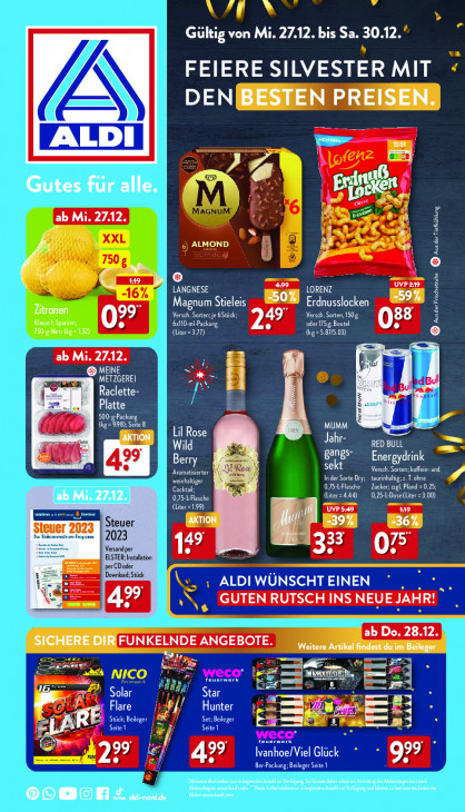 Aldi Nord Prospekt 27.12.2023