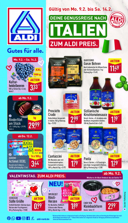 Aldi Nord Prospekt 13.02.2026