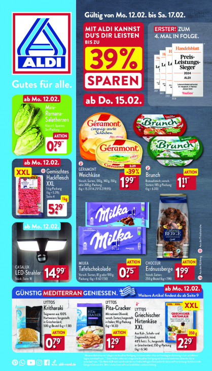 Aldi Nord Prospekt 15.02.2024