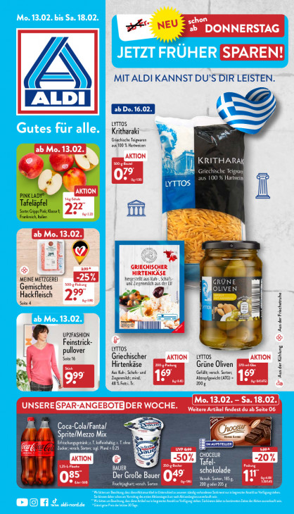 Aldi Nord Prospekt 16.02.2023